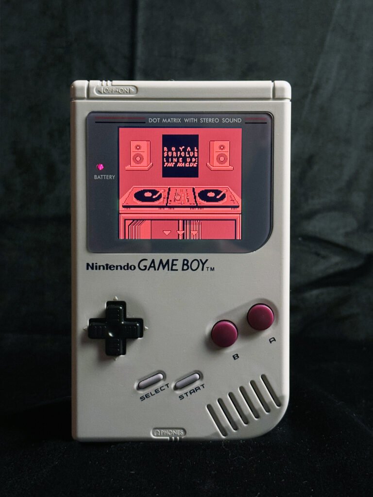 Modded Game Boy with LED Screen + TV OUTPUT