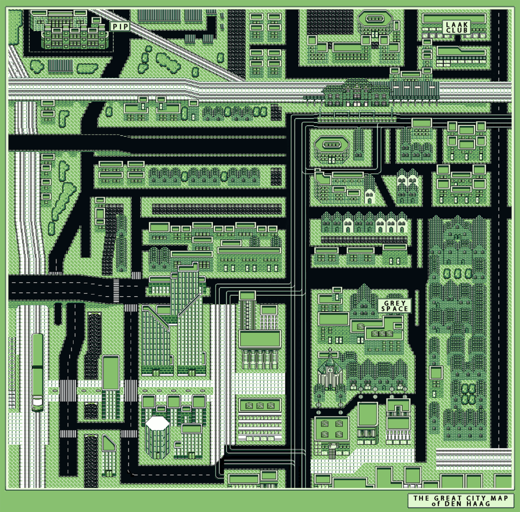 The Great City Map of Den Haag | 100 X 100 cm. Photographic Print